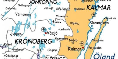 Kalmar in Zweden kaart bekijken