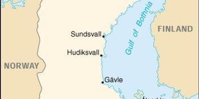 Kaart van Linkoping, Zweden