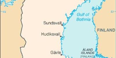 Kaart van Motala in Zweden