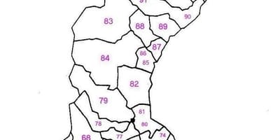 Kaart van Zweden postcode