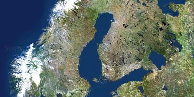 Kaart van Zweden satelliet